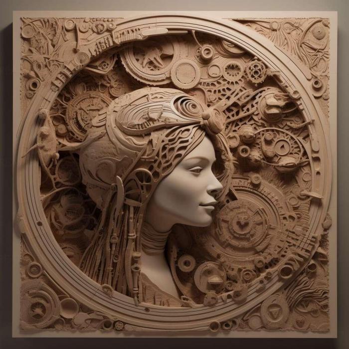 نموذج ثلاثي الأبعاد لآلة CNC 3D Art 